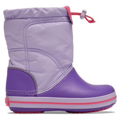 Dětské boty Crocs CROCBAND LodgePoint Boot K fialová