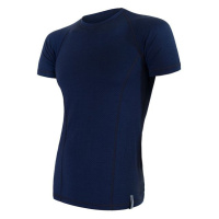 Sensor Merino Double Face pánské tričko krátký rukáv Deep blue
