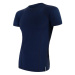 Sensor Merino Double Face pánské tričko krátký rukáv Deep blue