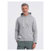 Men's kangaroo hooded sweatshirt - gray V8 OM-SSBN-0177