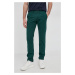 Kalhoty Polo Ralph Lauren pánské, zelená barva, přiléhavé