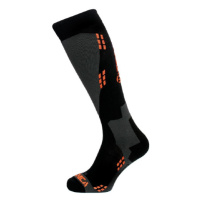 TECNICA-Wool ski socks, black/orange Černá