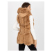 Prošívaná dámská vesta kožich s kapucí AI-KZ-FL202046.13X