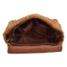 Beagles Hnědý huňatý vintage batoh „Bear“ 8L