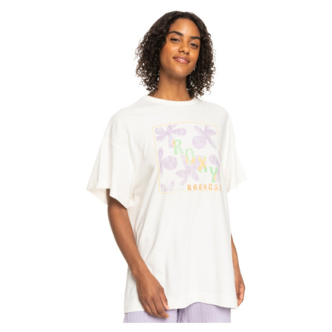 Roxy Dámské triko SWEET FLOWERS Oversize Fit ERJZT05469-WBK0