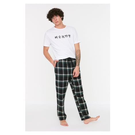 Pánské pyžamové kalhoty Trendyol Checkered