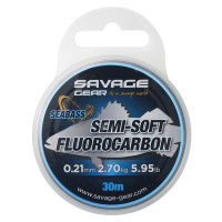 Savage gear fluorocarbon semi soft seabass clear 30 m - 0,39 mm 8,04 kg
