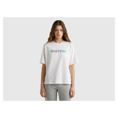 Benetton, T-shirt With Logo Print United Colors of Benetton