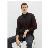 LC Waikiki Men's High Neck Long Sleeve Color Block Knitwear Sweater