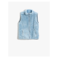 Koton Plush Turtleneck Vest