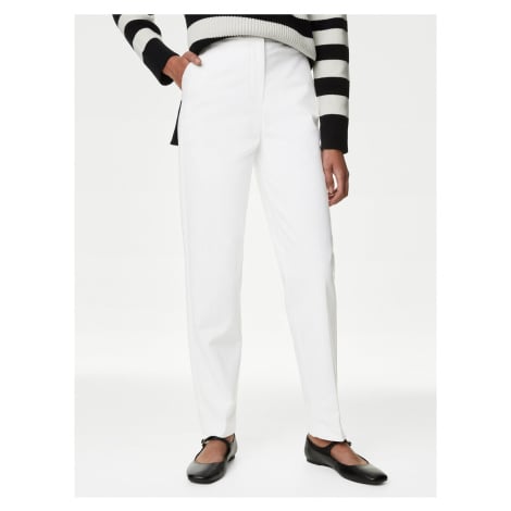 Bílé dámské kalhoty Marks & Spencer