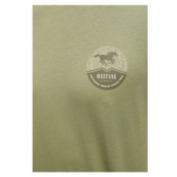 Pánské tričko Alex C Print M 1013750 6273 zelené - Mustang