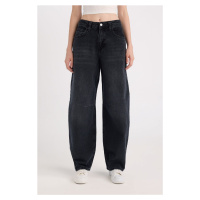 DEFACTO Baggy Fit High Waist Wide Cut Pocket Long Jeans