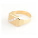 Pánský prsten ze žlutého zlata PP012F + DÁREK ZDARMA