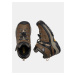 Hnědé klučičí kožené zimní boty Keen Targhee