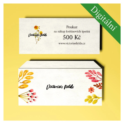 Victoria's fields DIGITÁLNÍ dárkový poukaz v hodnotě 500 Kč