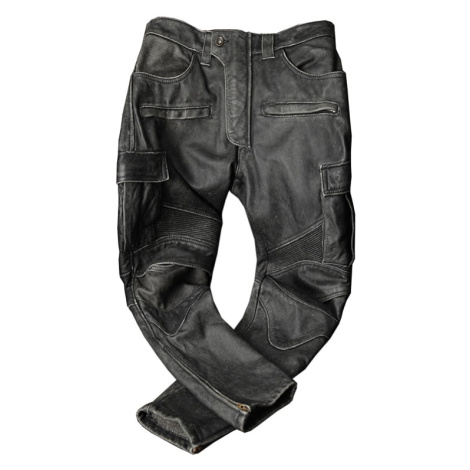 Pánské kožené kalhoty na motorku z pravé kůže