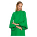 Dámské šaty áčkového střihu s rukávy zelené model 18422203 - Moe