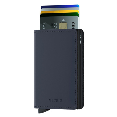 Tmavě modrá peněženka Slimwallet Matte SECRID