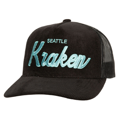 Seattle Kraken čepice baseballová kšiltovka NHL Times Up Trucker black Mitchell & Ness