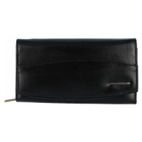 Praktická dámská kožená peněženka Siva, černá