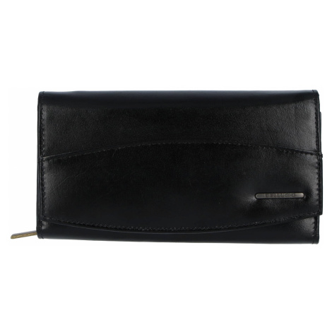 Praktická dámská kožená peněženka Siva, černá Bellugio