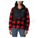 Columbia weet View™ Fleece Hooded Pullover W 1958643012 - black/red lily check print