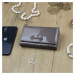 Luxusní dámská kožená lakovaná peněženka Gregorio Annee, šedá