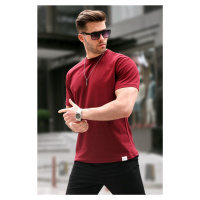 Madmext Claret Red Regular Fit Men's Basic T-Shirt 6131