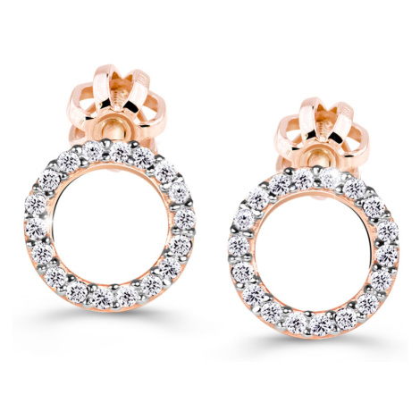 Cutie Diamonds Luxusní náušnice z růžového zlata s brilianty DZ60240-30-00-X-4 Cutie Jewellery
