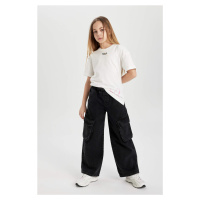 DEFACTO Girl Baggy Fit Wide Leg Jeans