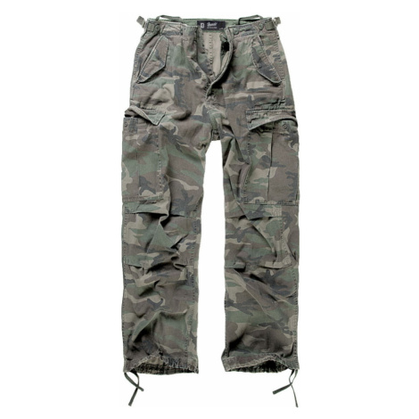 kalhoty pánské BRANDIT - M65 Vintage Trouser Woodland - 1001/10