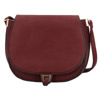 Trendy dámská koženková crossbody kabelka Sendaya, vínová