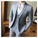 Luxusní značkový oblek s vestou kvalitní set 3v1