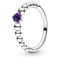Pandora Stříbrný prsten pro ženy narozené v únoru 198867C03 50 mm