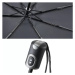 Černý skládací plně automatický dámský deštník Livien Doppler