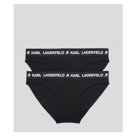 Spodní prádlo karl lagerfeld logo brief 2-pack černá