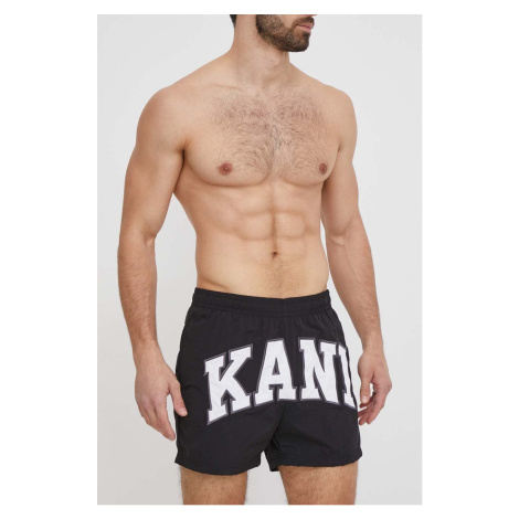 Plavkové šortky Karl Kani černá barva