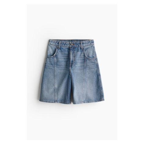 H & M - High Denim shorts - modrá H&M