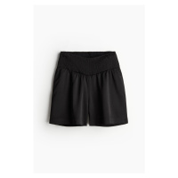 H & M - MAMA Saténové šortky Before & After - černá