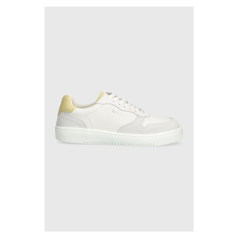 Kožené sneakers boty Barbour Celeste bílá barva, LFO0691WH32
