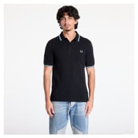 Tričko FRED PERRY The Twin Tipped Shirt Black/ Ecru/ Soft blue