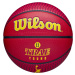 BASKETBALOVÝ MÍČ WILSON NBA PLAYER ICON TRAE YOUNG OUTDOOR BALL Červená