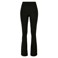 Ladies Recycled High Waist Flared Leggings - black