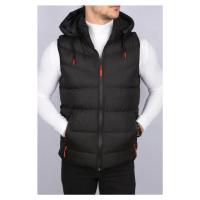 16683 Dewberry Hooded Mens Vest-BLACK