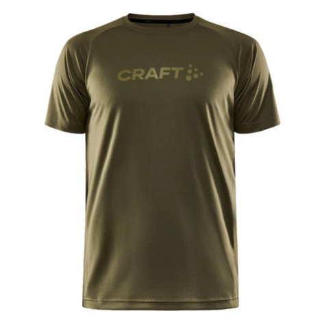 Pánské funkční triko Craft Unify Logo Tmavě zelená