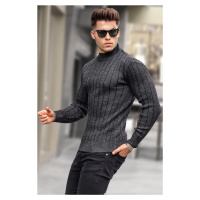 Madmext Black Half Turtleneck Knitwear Sweater 5761