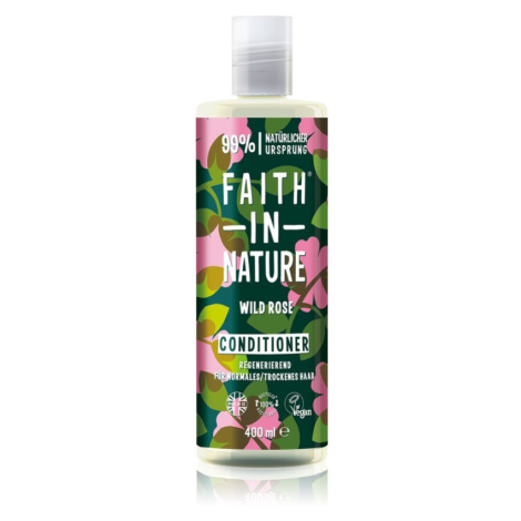 Faith In Nature Wild Rose regenerační kondicionér pro normální až suché vlasy 400 ml