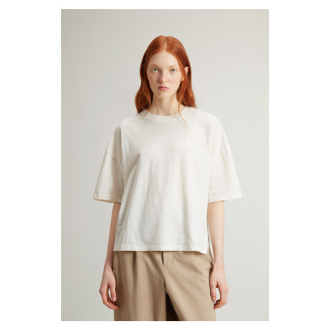 Tričko woolrich slub cotton tee jet stream
