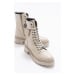 LuviShoes Abide Beige Skin Women's Boots
